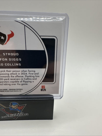 2024 Obsidian Football Nucleus C.J. Stroud Stefon Diggs Collins TEXANS