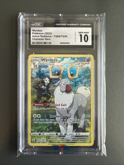 CGC 10 2022 Wyrdeer Astral Radiance TG06/TG30