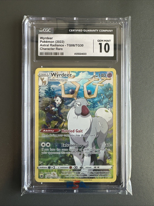 CGC 10 2022 Wyrdeer Astral Radiance TG06/TG30