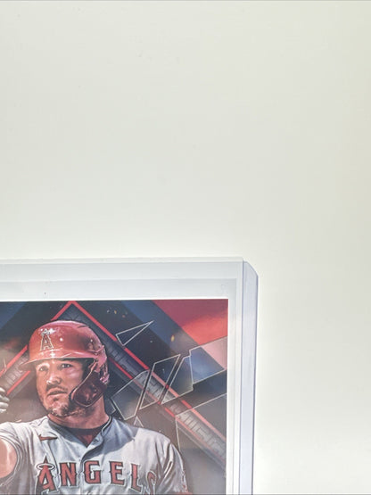 2022 Topps Fire Mike Trout Red Flame Parallel #81 Angels