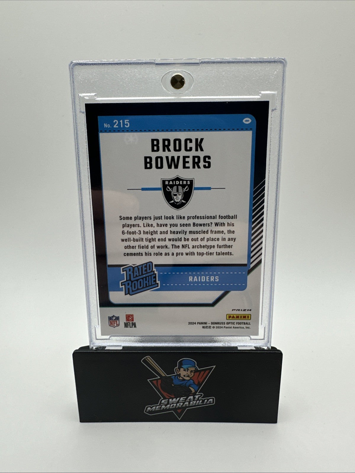 2024 Panini Optic Brock Bowers Rocket Emoji