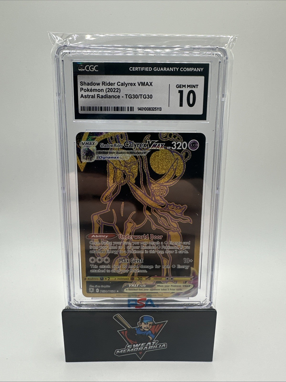 Pokemon 2022 Shadow Rider Calyrex VMAX (Secret) TG30/TG30 Astral Radiance CGC 10