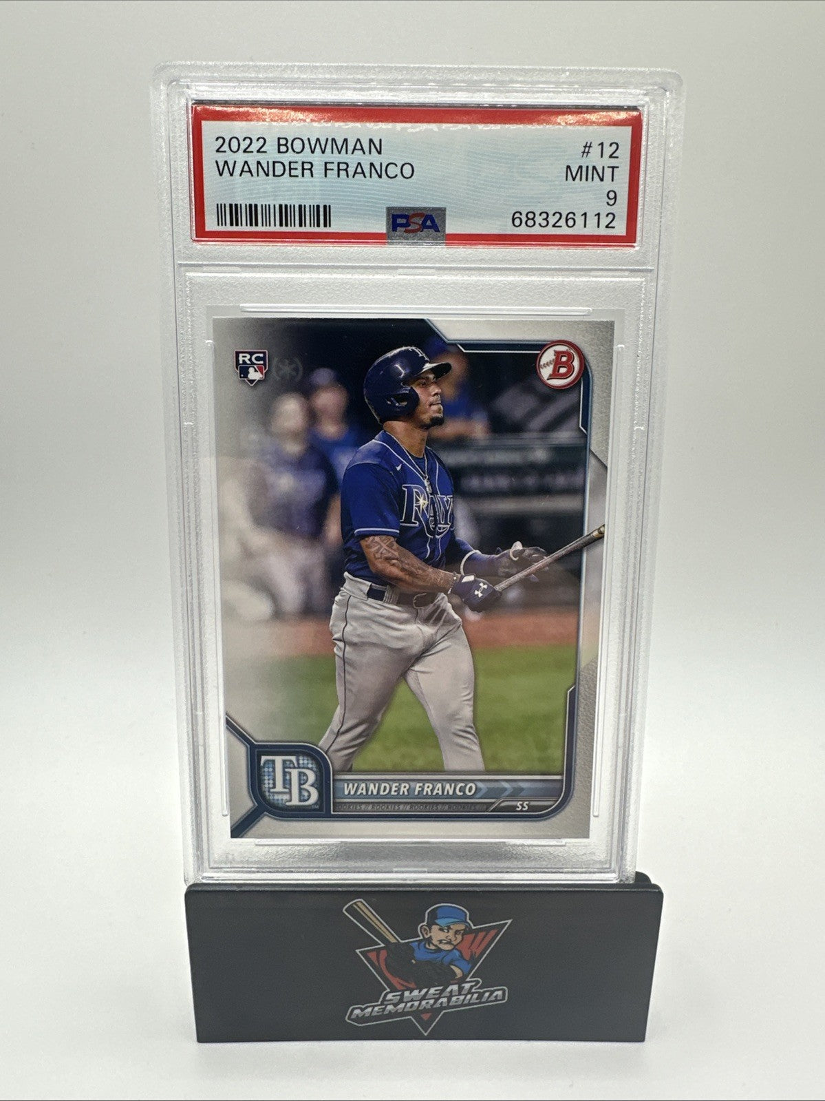 2022 Bowman WANDER FRANCO #12 Rookie Card PSA 10 TB Rays