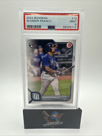 2022 Bowman WANDER FRANCO #12 Rookie Card PSA 10 TB Rays