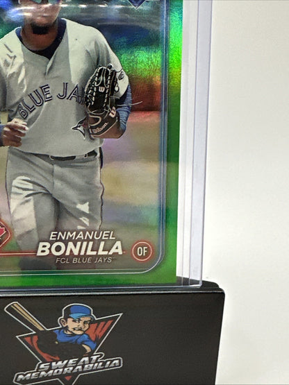 2024 Topps Pro Debut Emmanuel Bonilla Green Foil # 93/99. FCL Blue Jays