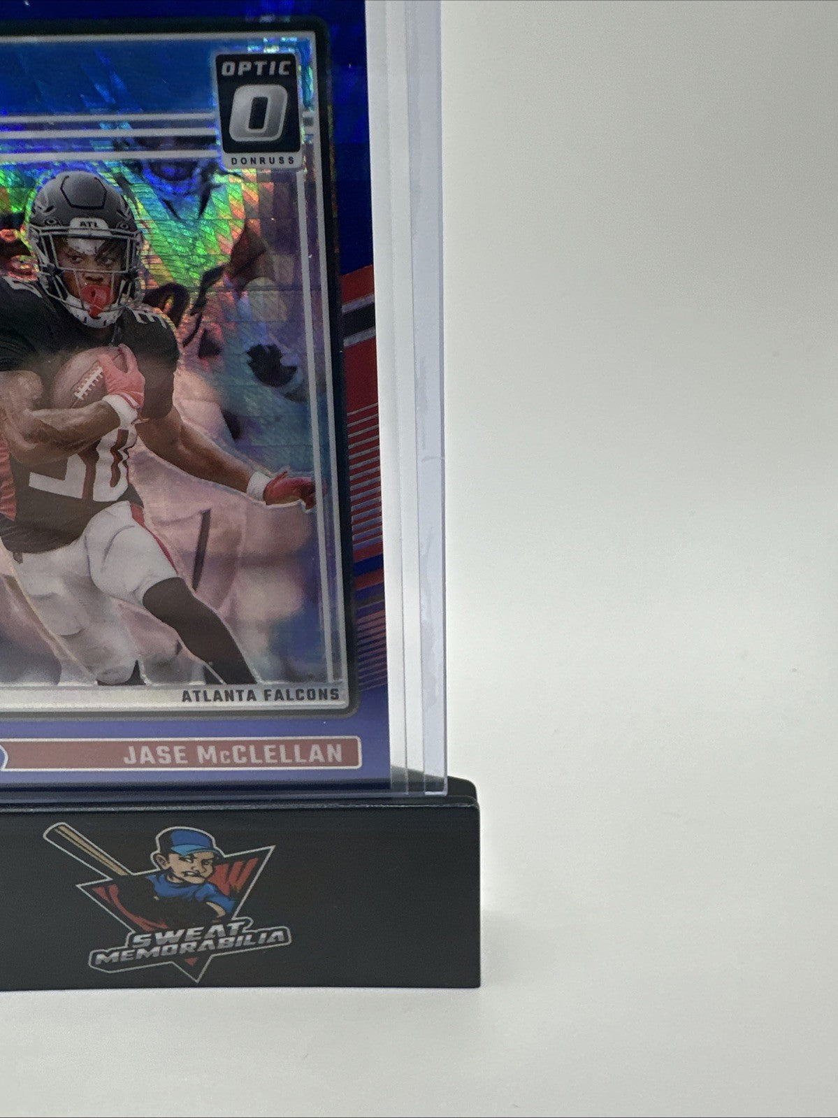 2024 Donruss Optic Jase McClellan Rated Rookie Atlanta Falcons #243 Blue Hyper