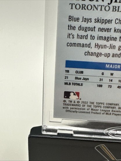 2022 Topps Pristine #126 Hyun-Jin Ryu Pristine Blue Refractor /75 - Near Mint