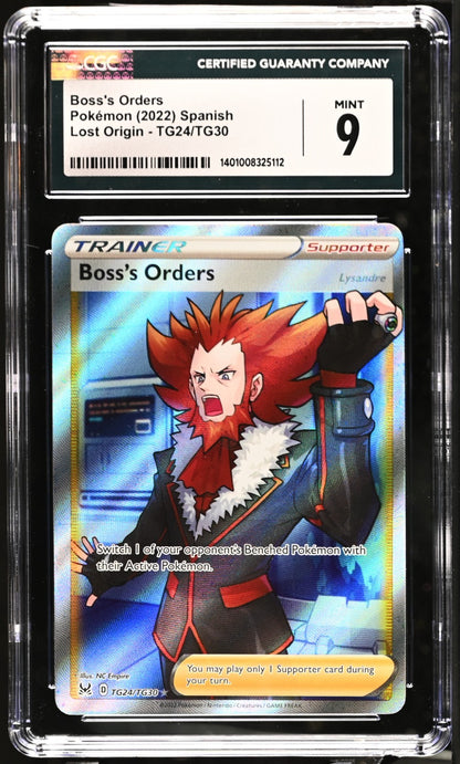 Pokemon 2022 Boss's Orders TG24/TG30 Full Art Lost Origin CGC 9