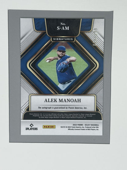2022 Panini Select Chrome Alek Manoah 80/299 #S-AM Toronto Blue Jays