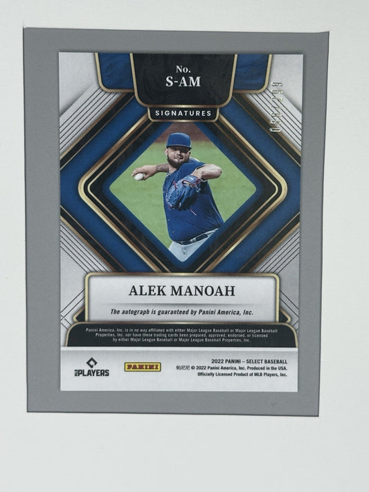 2022 Panini Select Chrome Alek Manoah 80/299 #S-AM Toronto Blue Jays