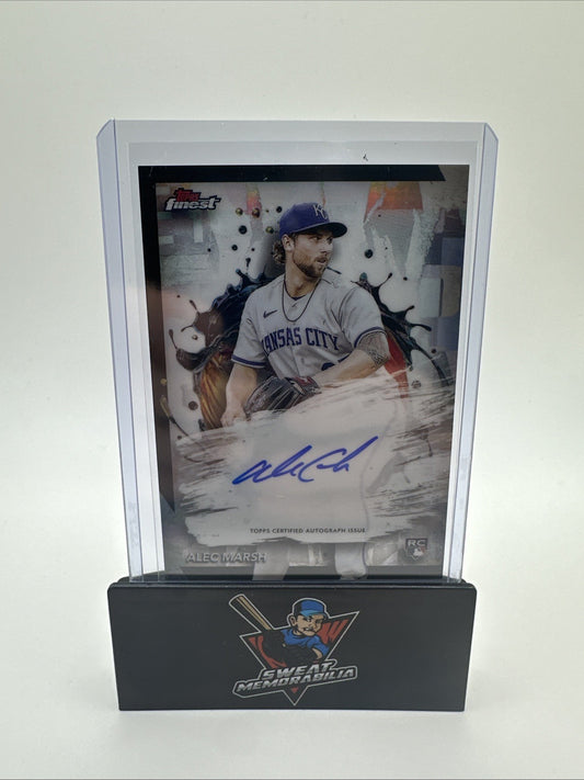 2024 Topps Finest Alec Marsh Rookie On-Card Auto #FA-AM Kansas City Royals 