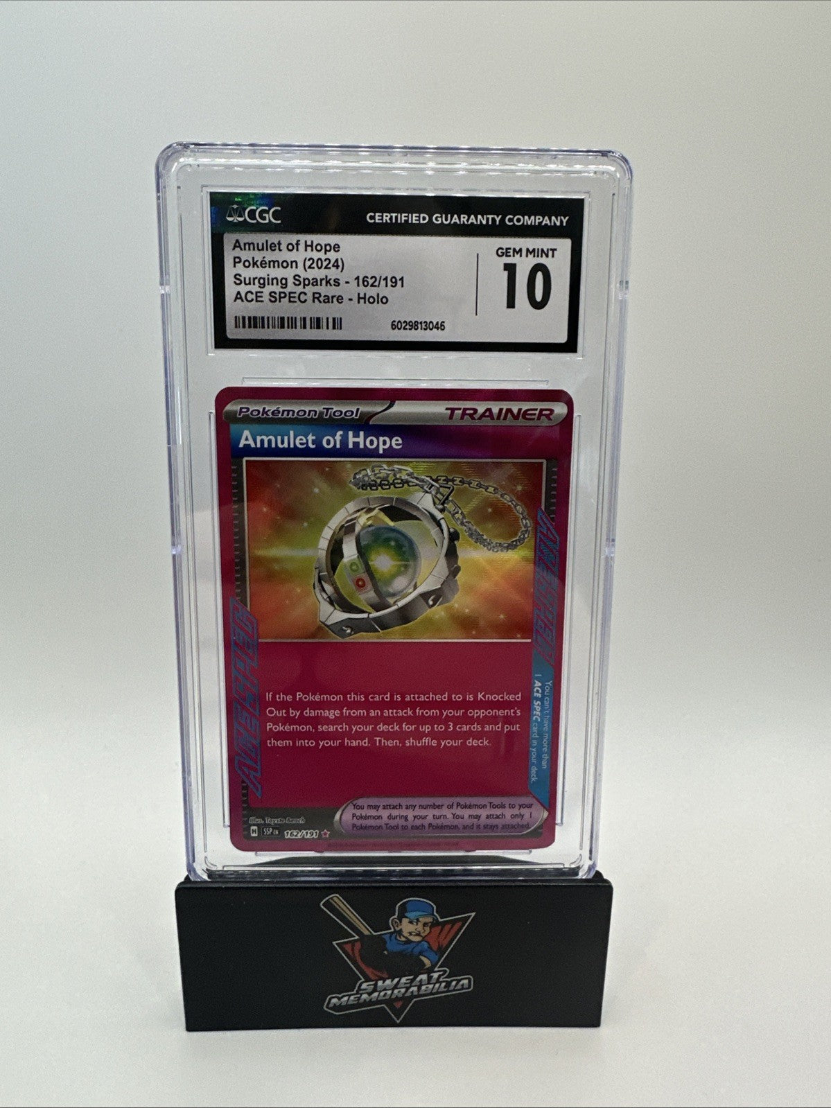 Amulet of Hope 162/191 Sv08: Surging Sparks Holo CGC 10