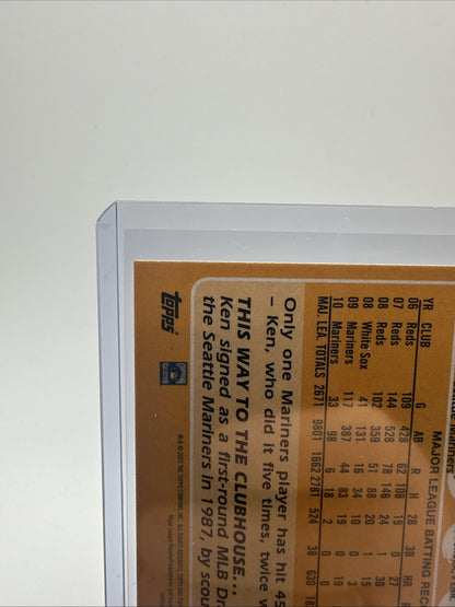 Ken Griffey Jr 2023 TOPPS SERIES ONE SILVER 1988 CHROME MOJO REFRACTOR 
