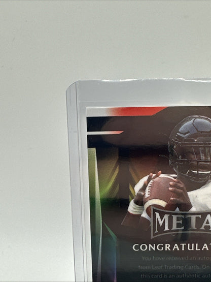 2023 Leaf Metal Football MALIK CUNNINGHAM Auto 3/5