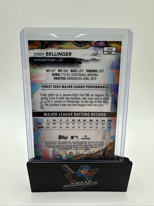 2024 Topps Finest Cody Bellinger Rare Blue Refractor /150