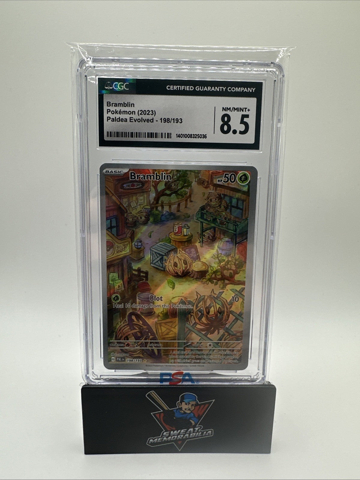 Pokemon 2023 Bramblin Paldea Evolved 198/193 CGC 8.5