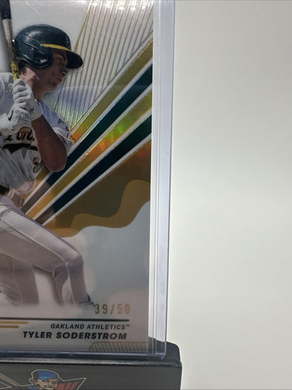 2024 Topps Pristine - Tyler Soderstrom #195 True Blue /50 RC