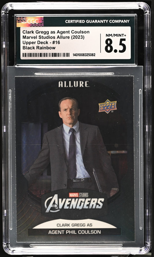 Clark Gregg - Agent Phil Coulson 2022 UP Marvel Allure Black Rainbow #16 CGC 8.5