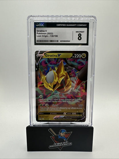 2022 Pokemon Giratina V Lost Origin #130/196 Ultra Rare CGC 8