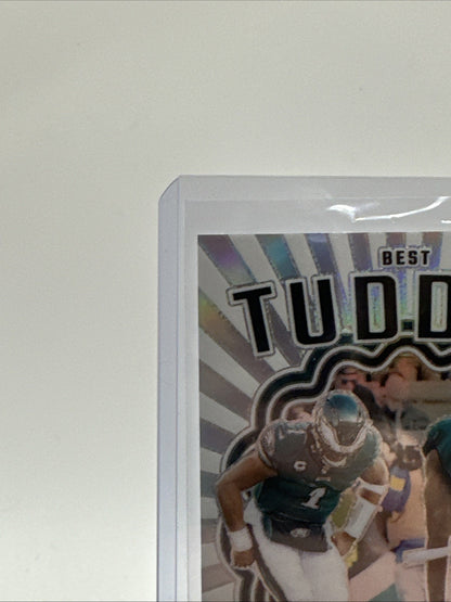 2023 Panini Donruss Optic Jalen Hurts AJ Brown Best Tuddys Silver Prizm