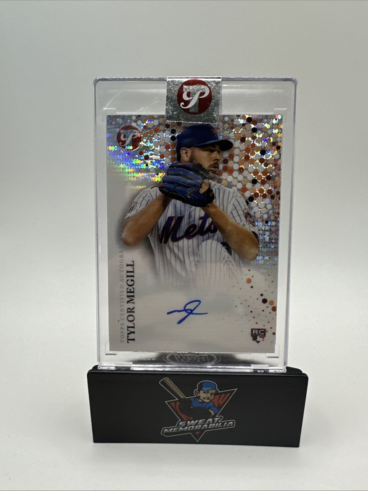 2022 Topps Pristine Tylor Megill Gold Encased RC Rookie Auto /99 New York Mets