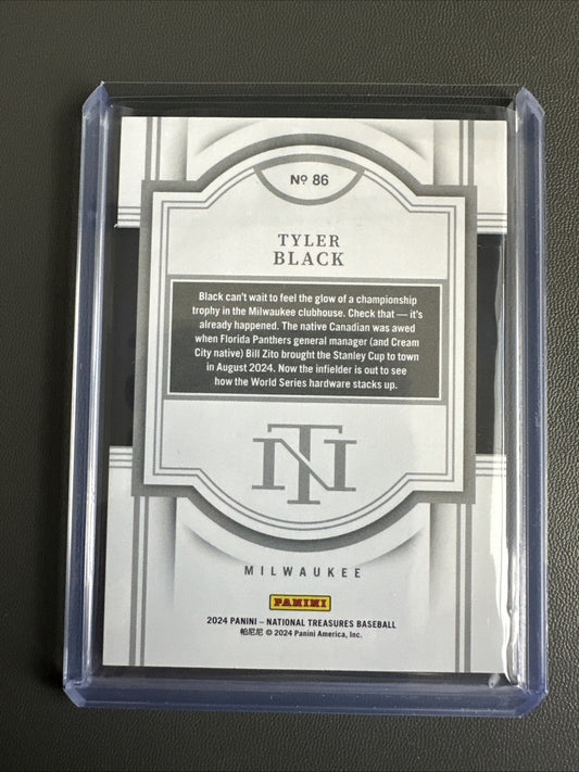 2024 Panini National Treasures Tyler Black Rookie /75 Brewers