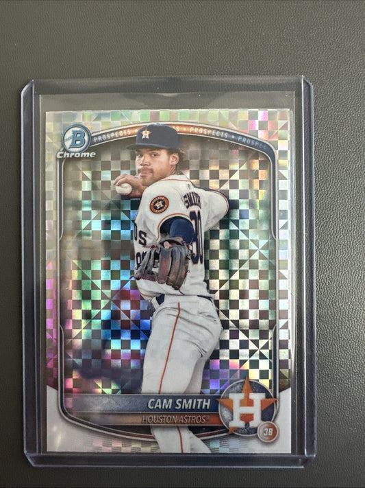 2025 Bowman Chrome Prospect #BCP-48 Cam Smith X-Fractor