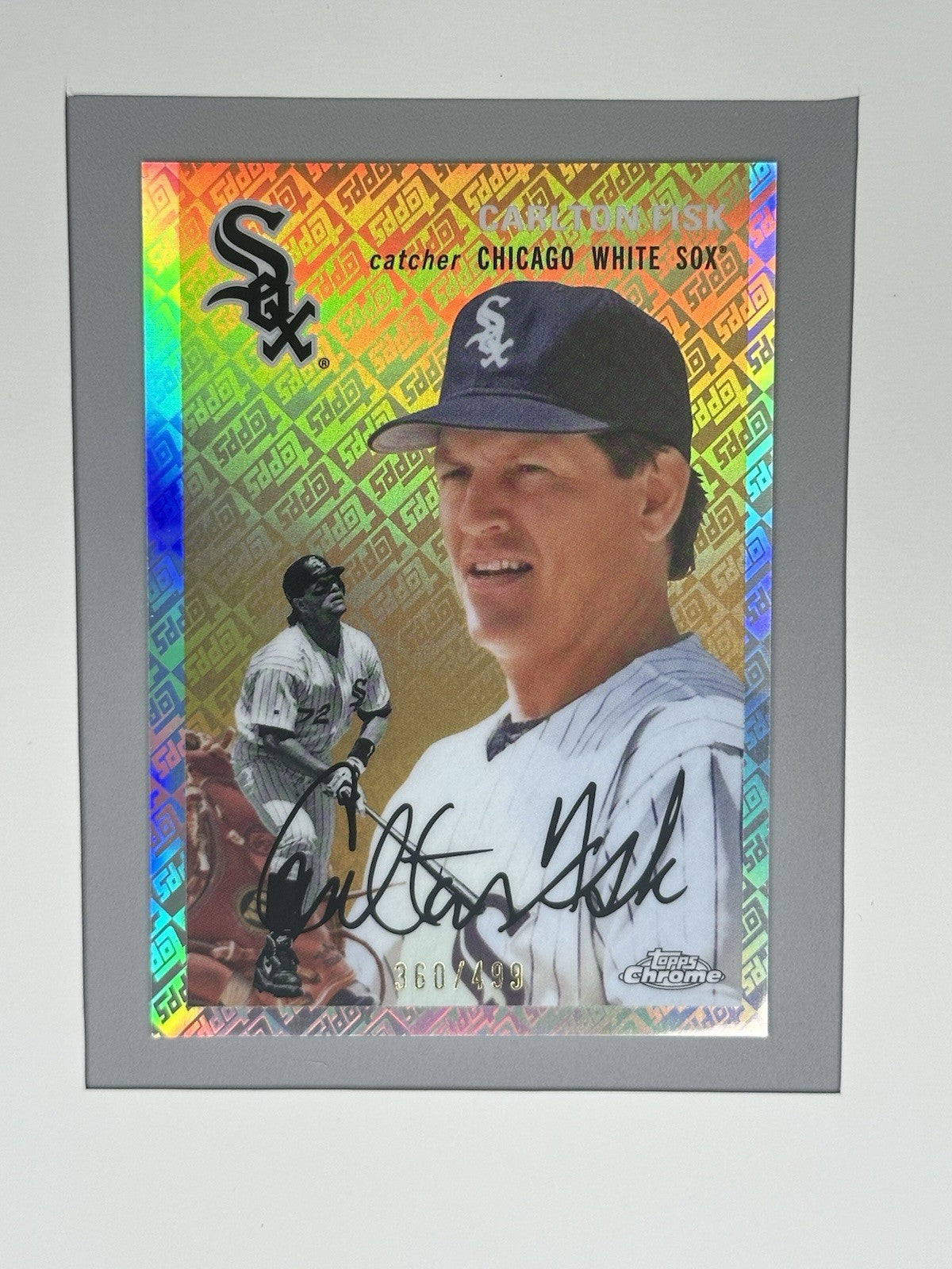 2023 Topps Chrome Platinum Carlton Fisk Refractor 360/499 #403