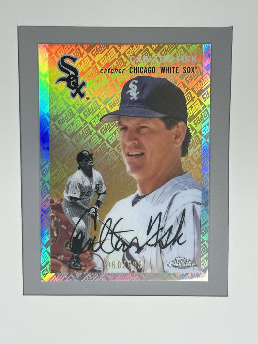 2023 Topps Chrome Platinum Carlton Fisk Refractor 360/499 #403