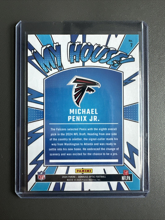 2024 Optic Michael Penix Jr Rookie MY HOUSE RC #7 Atlanta Falcons