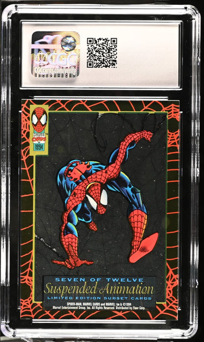 1994 Fleer Amazing Spider-Man 1st Edition Spider-Man #7 of 12 CGC 7