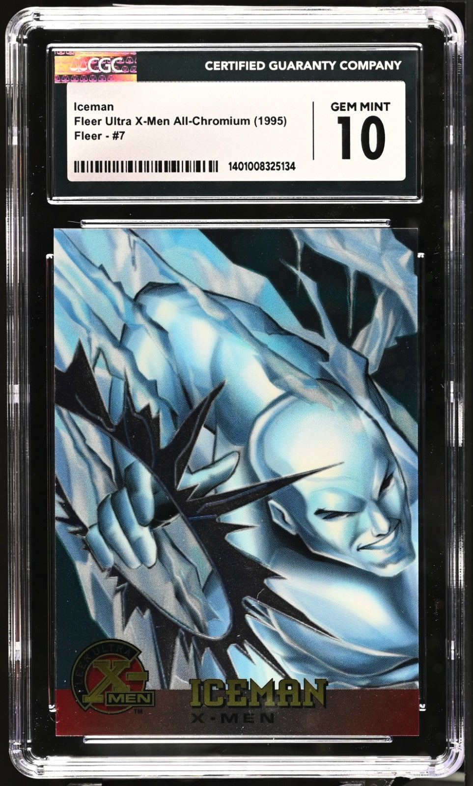 1995 FLEER ULTRA X-MEN CHROMIUM  ICEMAN # 7 CGC 10