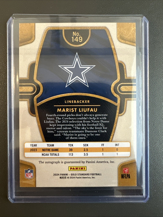 2024 Gold Standard Marist Luau Rookie Auto 39/299