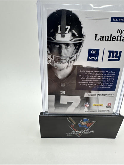 2018 Panini Encased Rookie Triple Memorabilia /75 Kyle Lauletta #RTM-30 RC