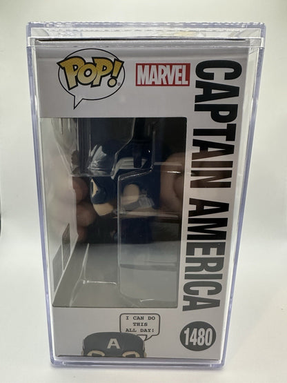 Funko Pop! Marvel-Captain America-Wondercon-Convention Exclusive (W/Acrylic Pro)