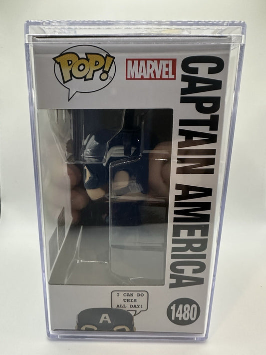 Funko Pop! Marvel-Captain America-Wondercon-Convention Exclusive (W/Acrylic Pro)