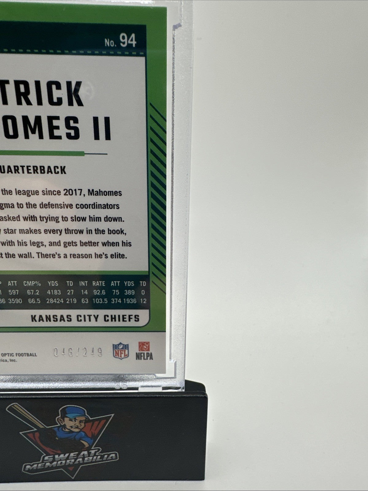 Patrick Mahomes 2024 Optic ORANGE /249 Chiefs