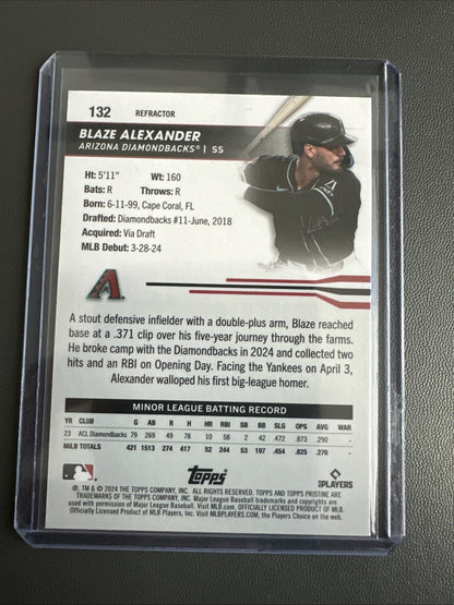 2024 Topps Pristine Blaze Alexander #132 RC