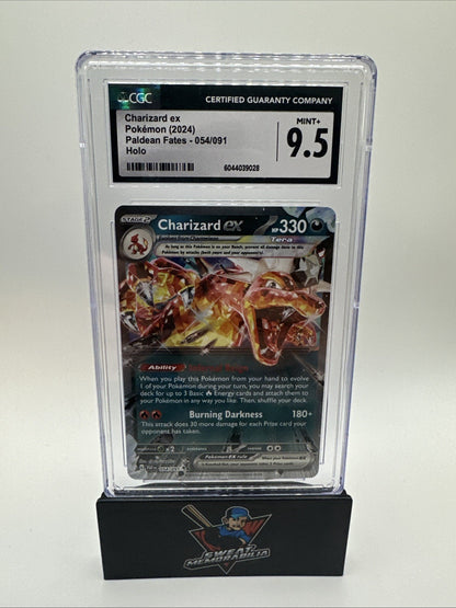Pokmon 2024 Charizard Ex 054/091 HOLO RARE Paldean Fates CGC 9.5