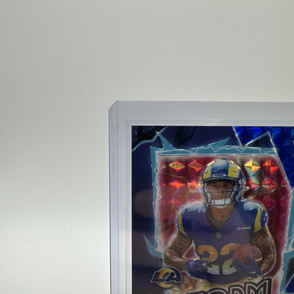 2024 Panini Mosaic Blake Corum #5 RC Rams Storm Silver/Blue 73/99