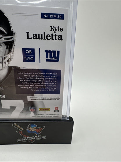 2018 Panini Encased Rookie Triple Memorabilia /75 Kyle Lauletta #RTM-30 RC