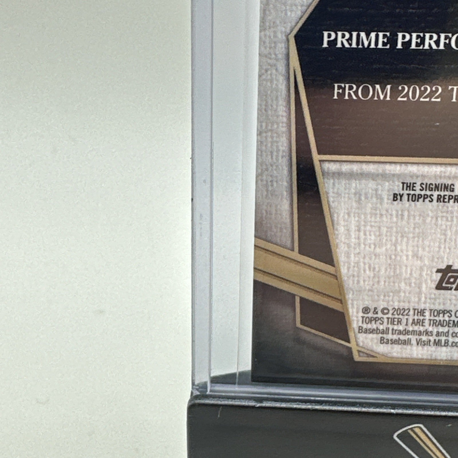 2022 Topps Tier One Prime Performers Auto 074/299 Juan Gonzalez #PPA-JG Auto