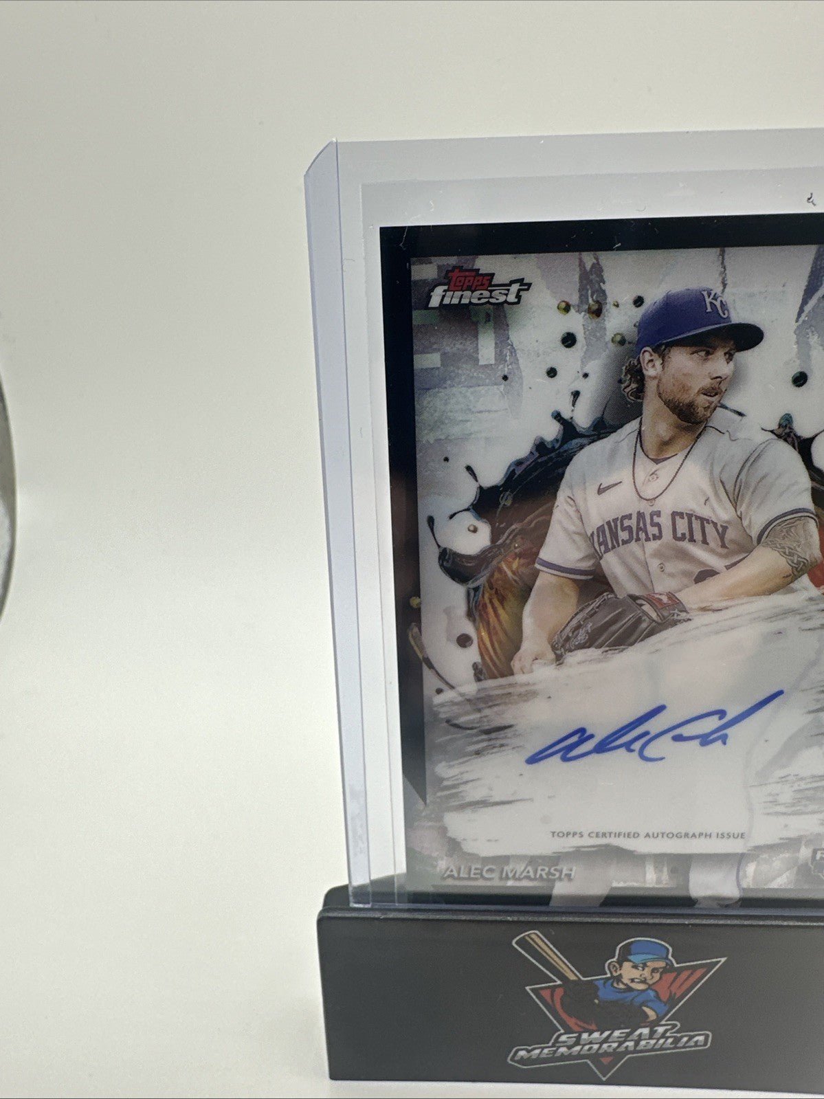 2024 Topps Finest Alec Marsh Rookie On-Card Auto #FA-AM Kansas City Royals 