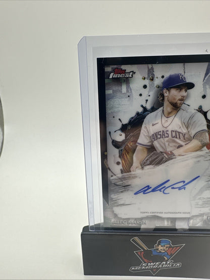 2024 Topps Finest Alec Marsh Rookie On-Card Auto #FA-AM Kansas City Royals 