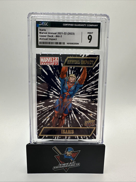 2021-22 Upper Deck Marvel Annual Impact #AI-3 Ikaris Marvel Premium Insert CGC 9