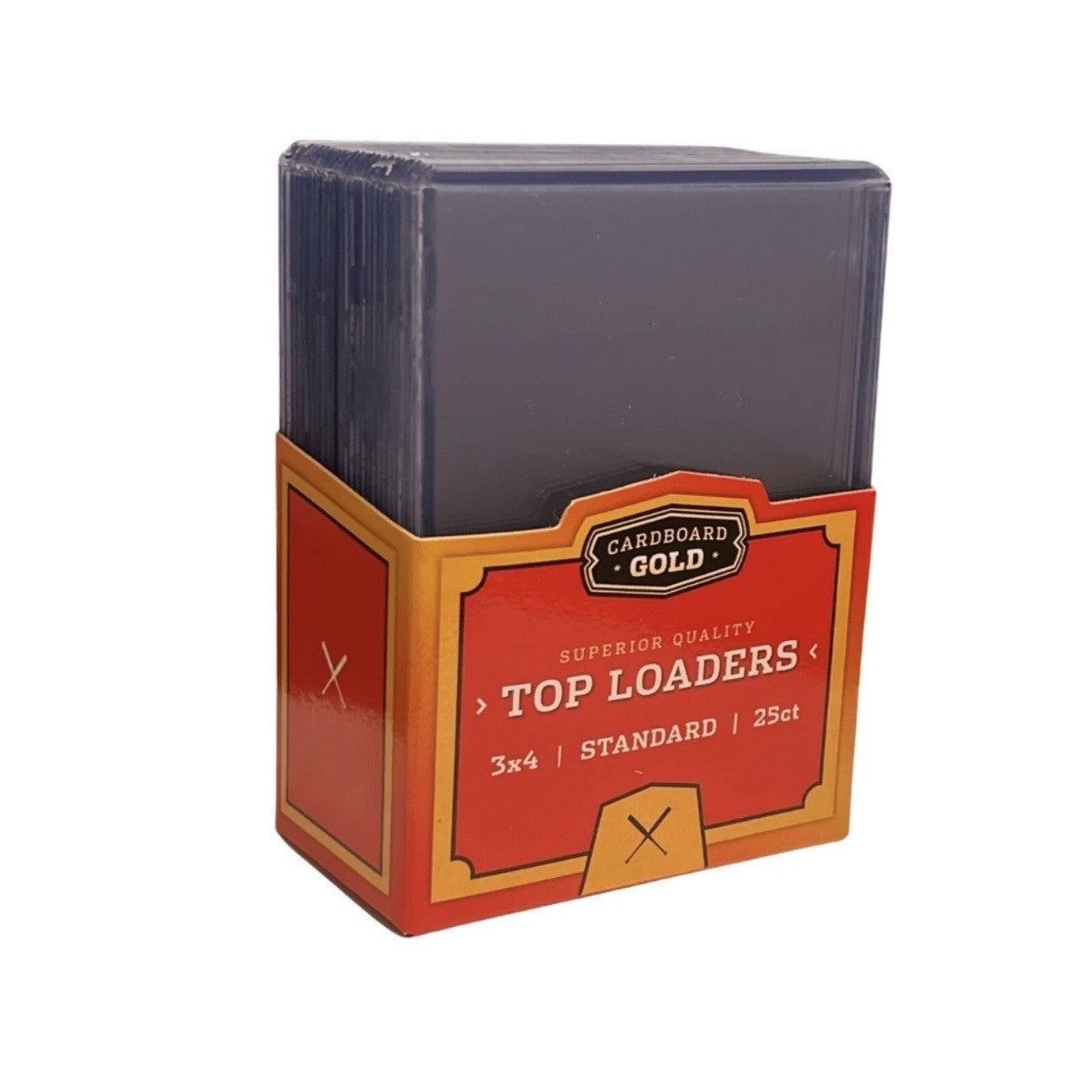 Cardboard Gold 20 Point 3x4 Standard Top Loader Trading Card Holder - 25 ct Pack