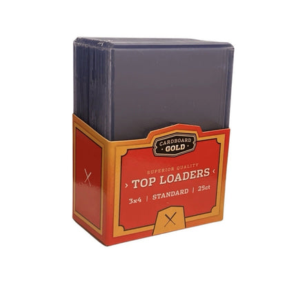 Cardboard Gold 20 Point 3x4 Standard Top Loader Trading Card Holder - 25 ct Pack