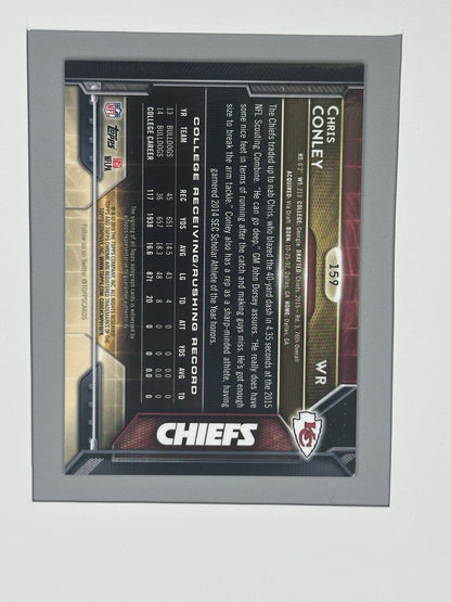 2015 Topps Chrome Chris Conley RC Auto #159 Chiefs
