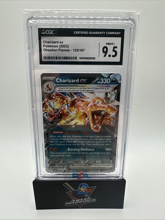 Pokemon TCG Charizard EX Paldean Fates #54 CGC Graded 9.5 X 1