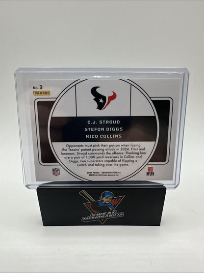 2024 Obsidian Football Nucleus C.J. Stroud Stefon Diggs Collins TEXANS